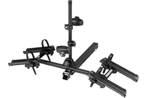 Favoto Hitch Bike Rack for 2 Bikes, 2" Receiver Car Bicycle Carrier for SUVs & Trucks, Heavy-Duty Hitch Mount Rack, 88 lbs Capacity, Fits Road & Mountain Bikes (Not for E-Bikes)