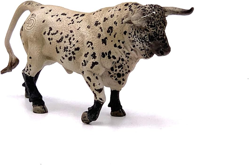 Deqube, Bravo Ensabanado Trotando Bull Figure, White, 17 x 8 x 4.2 (90110003), Assorted Colour/Model, White/Dark Grey Heather - Image 4
