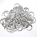 JETEHO 100 Pack Alloy Silver Hollow Filigree Moon Charms Pendant for Jewelry Making