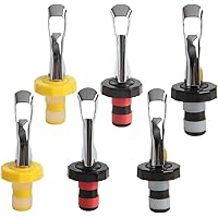 HAPY SHOP Wine Stoppers,6 PCS Silicone Bottle Stopper,Expanding Manual Beverage Bottle Stopper,Wine Bottle Cork,Creates…