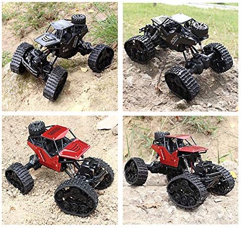 リモートコントロールカークローラークライミングオフロード車両2 4g 4wdワイヤレスおもちゃタイヤ交換可能 赤 B08b69b25y 3 500円