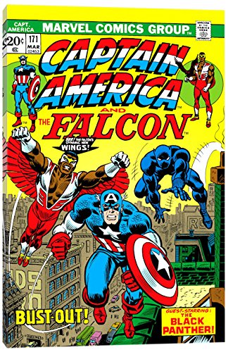 Amazoncom Icanvasart Marvel Comic Book Captain America And