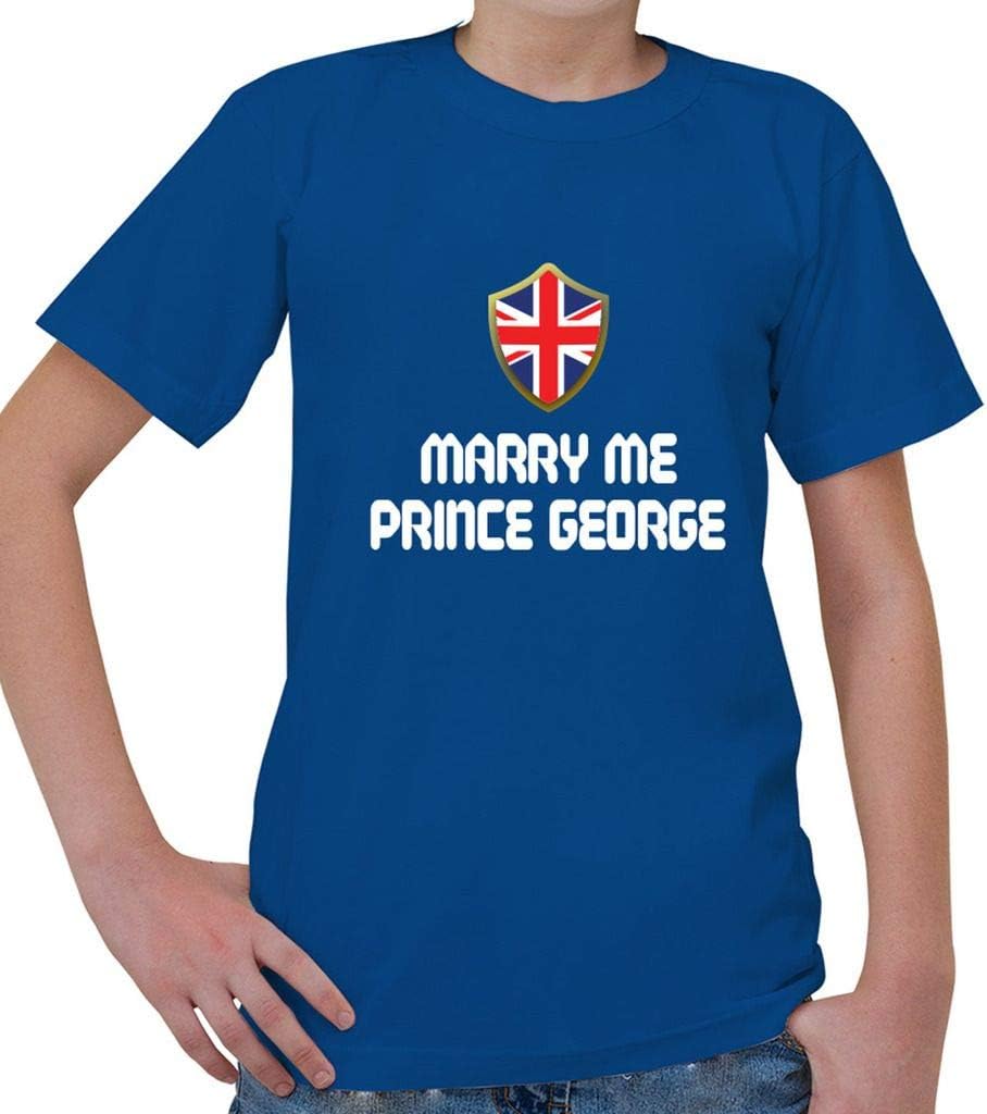 Custom Brother - Marry ME Prince George British England Flag Kid's Short Sleeve T Shirt