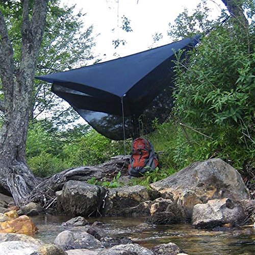 Legit Camping Hammock Bug Net 11 Feet Long Mosquito Net - Keep Out Noseeums -Compatible with All Hammock Brands - Includes Ridge Line - (Black)