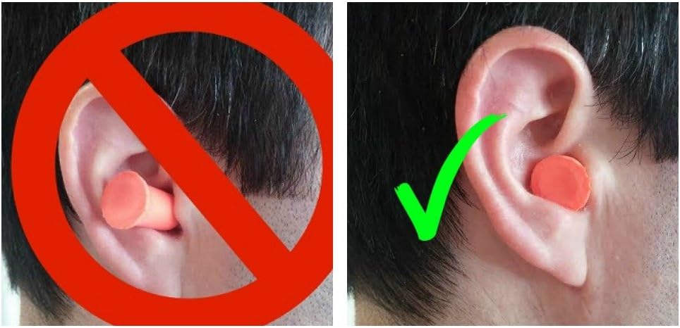 The Ear Buddy Premium Soft Foam Ear Plugs, Best Noise Cancelling Earplugs For Sleeping, Hearing Protection For Concerts, Work, Shooting & Travel, Noise Reduction Rating 32 Decibels, 50 Pairs: Health & Personal Care