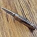 Enlan M011 Pocket Knife with Stainless Steel Blade and Zebra Wood Handle Outdoor Camping EDC Hand Tool Folding Knife with Clip (Plain)