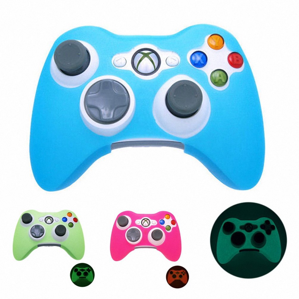 Blue Glow In Dark Xbox 360 Game Controller Silicone Case Skin Protector Cover.. 15 61 %2BXlvWRsL