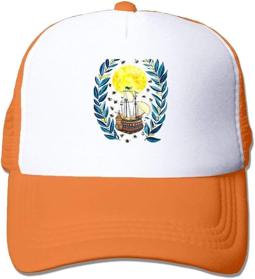 Sailing Boat Adjustable Snapback Baseball Cap Custom Mesh Trucker Hat