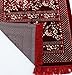 Modefa Islamic Prayer Rug - Wide Double Plush Velvet Namaz Sajjadah (Red)