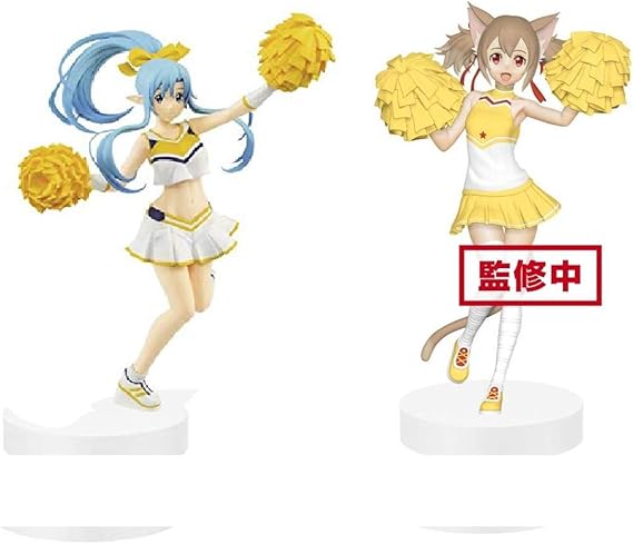 Amazon ソードアート オンライン メモリー デフラグ Exqフィギュア フレフレloveチアーズ アスナ シリカ 2種セット フィギュア ドール 通販