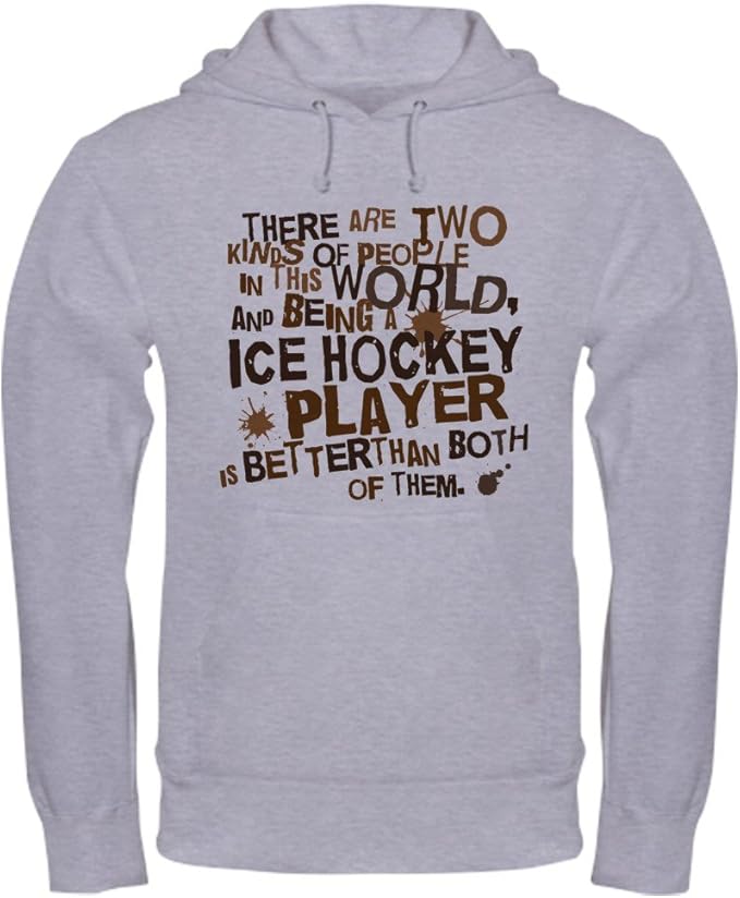 CafePress Gift Ice Hockey Player Hooded Sweatshirt Amazon.co.uk Clothing
