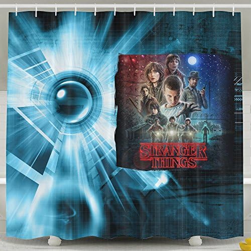 Memoy Strange Poster Thing Mildew Resistant Bathroom Shower Curtain For Home Traval Hotel With Hooks 6072inch