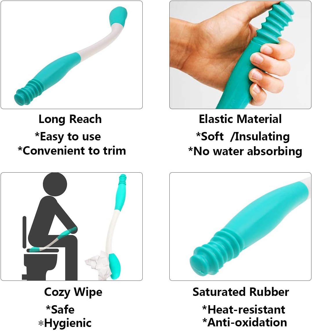 Kangwell Toilet Aids Wiping | 1 Pack, Toilet aids for Wiping, Long Reach Tissue Aids, Tissue-Stick Toilet Helper, Elderly, Pregnancy, Handlicap, Disabled, Help to Handle The Living Problem.: Health & Personal Care