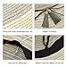SOMALER Women Floppy Sun Hat Summer Wide Brim Beach Cap Packable Cotton Straw Hat for Travel Light Grey