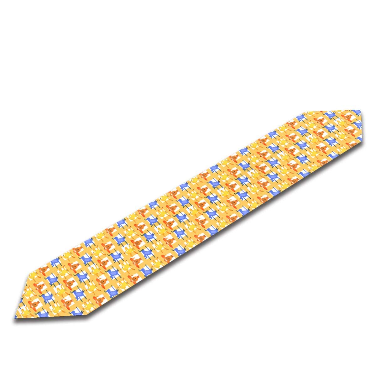 Amazon Com Edye Yoga Cats Printed 13x90 Table Runner Coffee