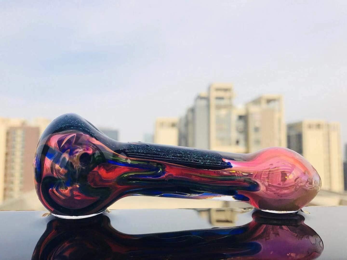 Classic 4 Inch Retro Streamer New Style Portable Art Collection Glass Gift (Colour As Shown)