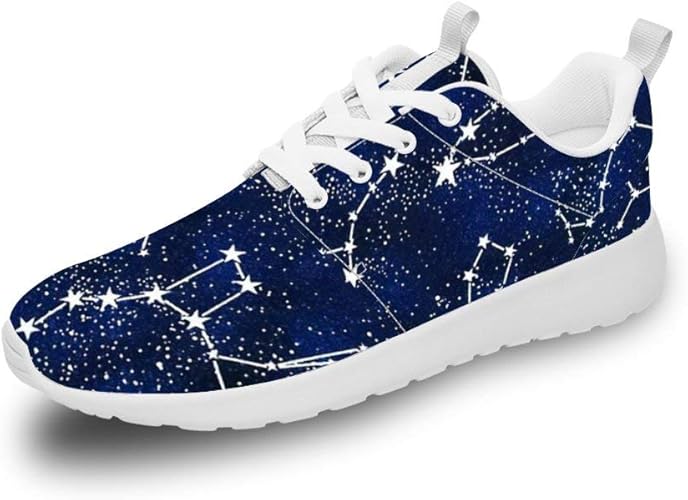 Amazon Xften スニーカー レディース メンズ カップル 星空 星座 ランニングシューズ ウォーキングシューズ スポーツシューズ 運動靴 旅行シューズ トレーニングシューズ スニーカー