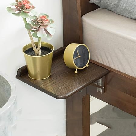 Folding Bedside Shelf Heavy Duty Collapsible Wall Mounted Nightstand For Bed Space Saving Bedside Shelf Tray For Bedroom Amazon Co Uk Kitchen Home