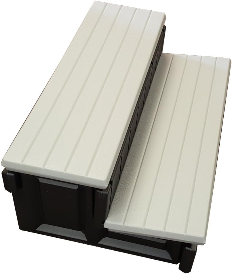 QCA Spas LASS36-G-BL Two Toned Spa Step, 36-Inch, Gray/Black : Sauna Accessories : Garden & Outdoor