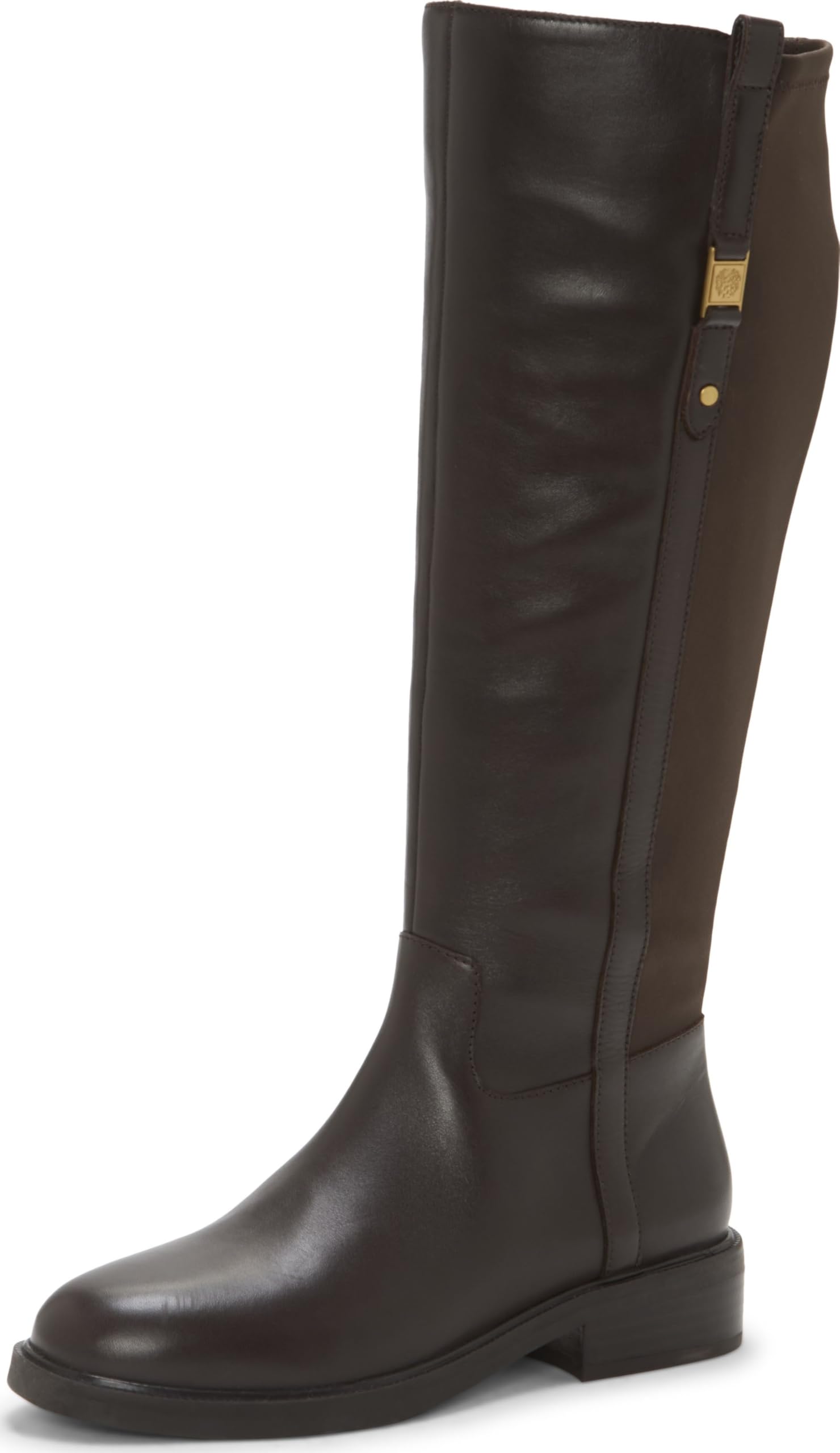 Vince Camuto Women’s Annora Knee High Riding Boot, Brownie, 9