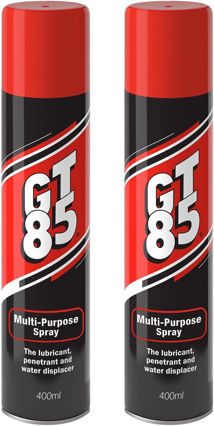WD-40 GT85 Spray 400ml Pack of 2 Lubricates Cleans Protects Metal Plastic