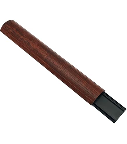 Electriduct Cable Shield Floor Cord Cover - 58 Inch Wood Grain Cherry PVC Wire Protector, Model CSX-1.5 - View #11