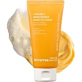 innisfree Vitamin C Mask-To-Foam Facial Cleanser | Non-Stripping Korean Face Wash | Brightening 2-in-1 Mask and Gentle Cleanser for Face | For All Skin Types