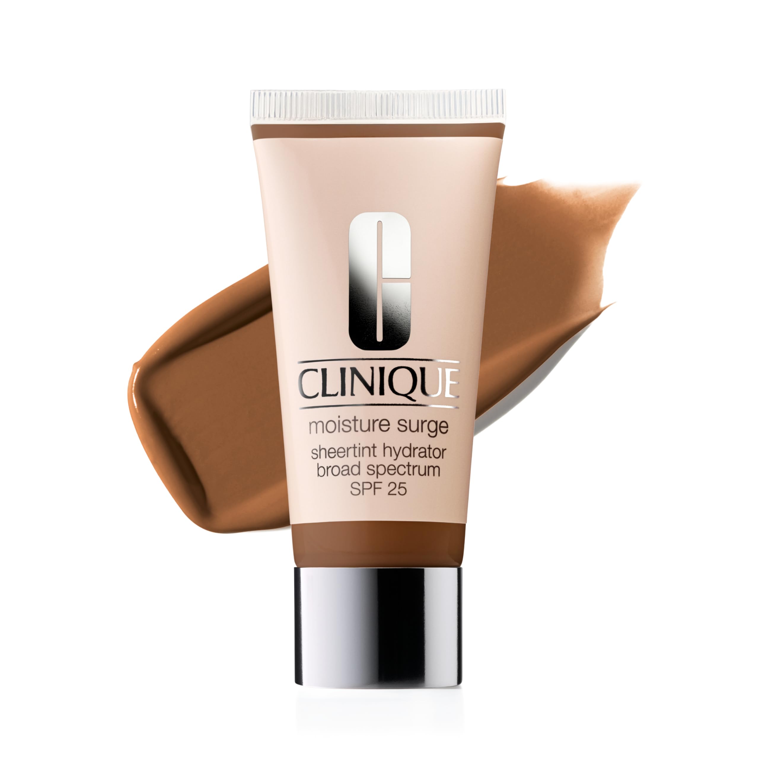 Clinique Moisture Surge Sheertint Hydrator Hydrating Tinted Moisturizer Broad Spectrum SPF 25 With Hyaluronic Acid + Aloe Water | Sheer Coverage, Natural Finish, Universal Deep, 1.4 Fl Oz Image