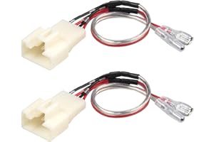 RED WOLF Car Door Dash Pro Tweeter Speaker Wire Harness Connector Replacement For Toyota Camry 2002-2006, 4Runner 2003-2009, 
