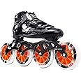 WXHC Professional Inline Speed Skates, 4 Wheels Carbon Fiber Skating Shoes Single Row Roller Skates,High Performance Speed Straight Skate Outdoor Inline Skate for Adult Children Unisex