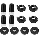 PIHIL Replacement Kit for Berkey Water Filter System Elements | for Berkey Gravity Filter System and Black Activated Carbon Water Filters,4 Washers,4 Wing nuts and 4 Silicone Blocking Plugs