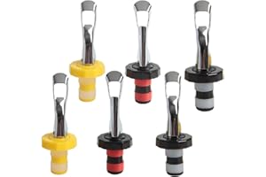 HAPY Shop Wine Stoppers,6 PCS Silicone Bottle Stopper,Expanding Manual Beverage Bottle Stopper,Wine Bottle Cork,Creates Airti