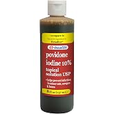 A+Health Povidone Iodine 10% First Aid Antiseptic Topical Solution 8 Fl oz