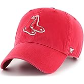 47 Brand MLB Alternate Color Primary Logo Clean Up Adjustable Baseball Cap Hat, Adult One Size Fits All