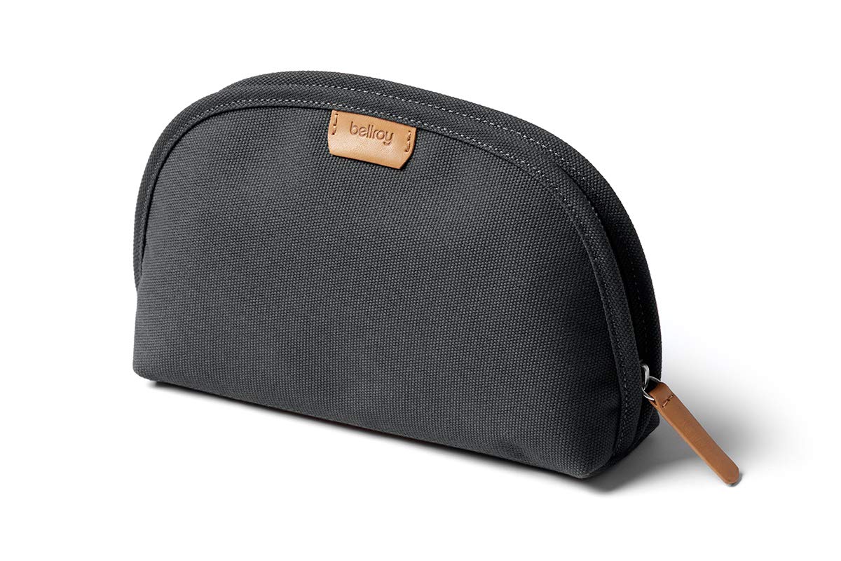 Bellroy Classic Pouch (EDC Zipper Travel Pouch, Water-Resistant Woven Fabric, Holds Pencils, Pens, Tech & Personal Items) - Charcoal