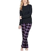 PajamaGram Winter Pajamas For Women - Plaid PJs Flannel Pants
