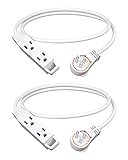 DEWENWILS 3FT 360° Rotating Flat Plug Extension