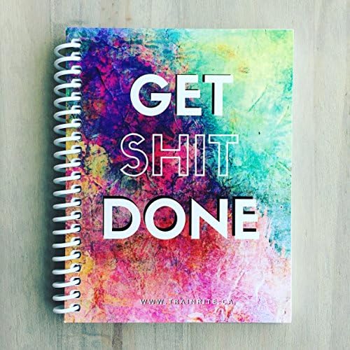 TrainRite Compact Fitness Journal - GET SHIT DONE (Exercise Log Book)