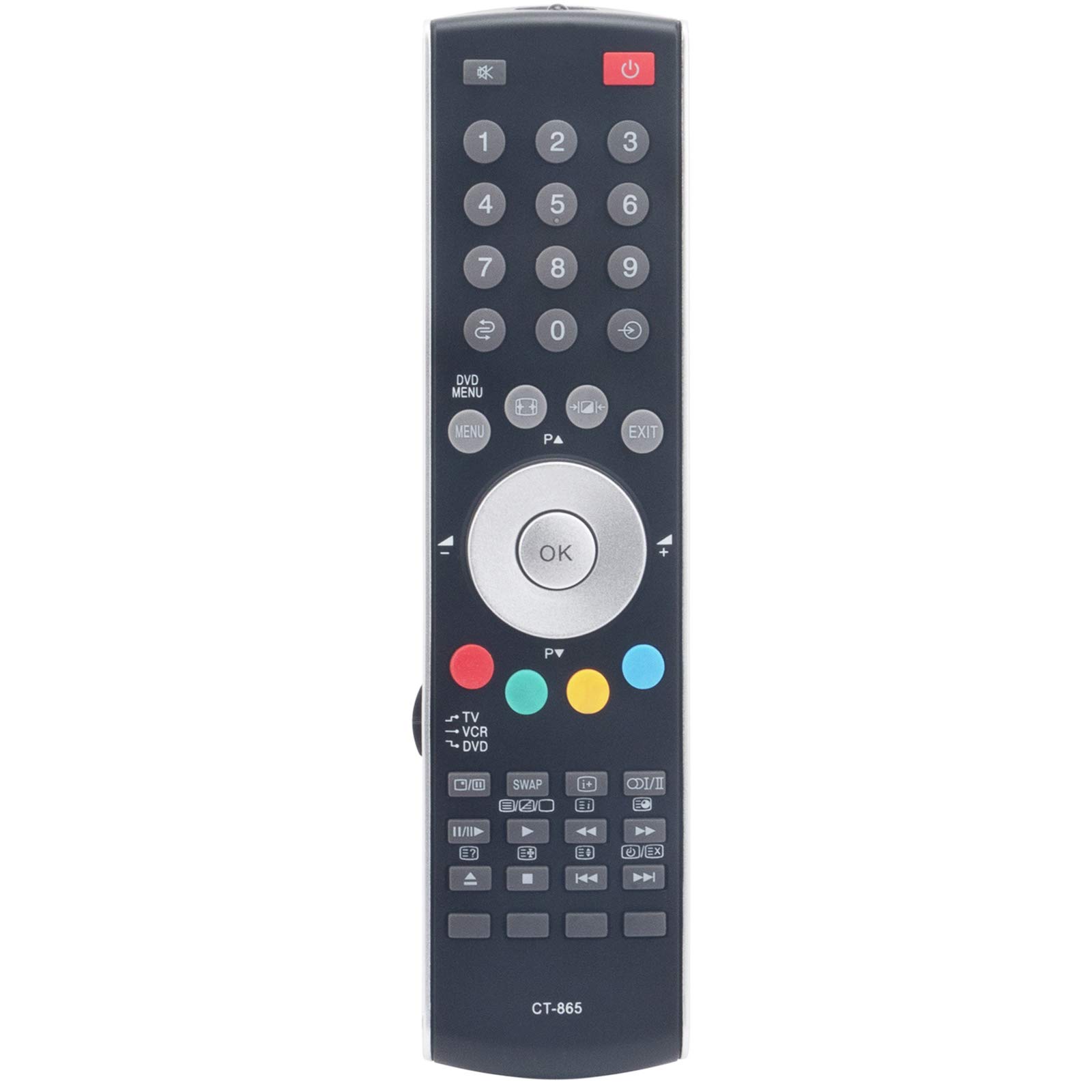 VINABTY CT-865 Replacement Remote Control Fit for Toshiba TV 19W300PG 20W300PG 23WL56G