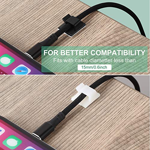 200 Pieces Adhesive Wire Clips Wire Cable Clips Management Cable Clip