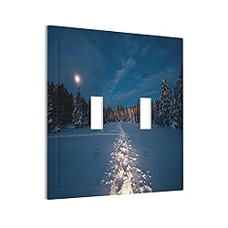 Wpshijia Light Switch Cover Wilderness Snow Cedar