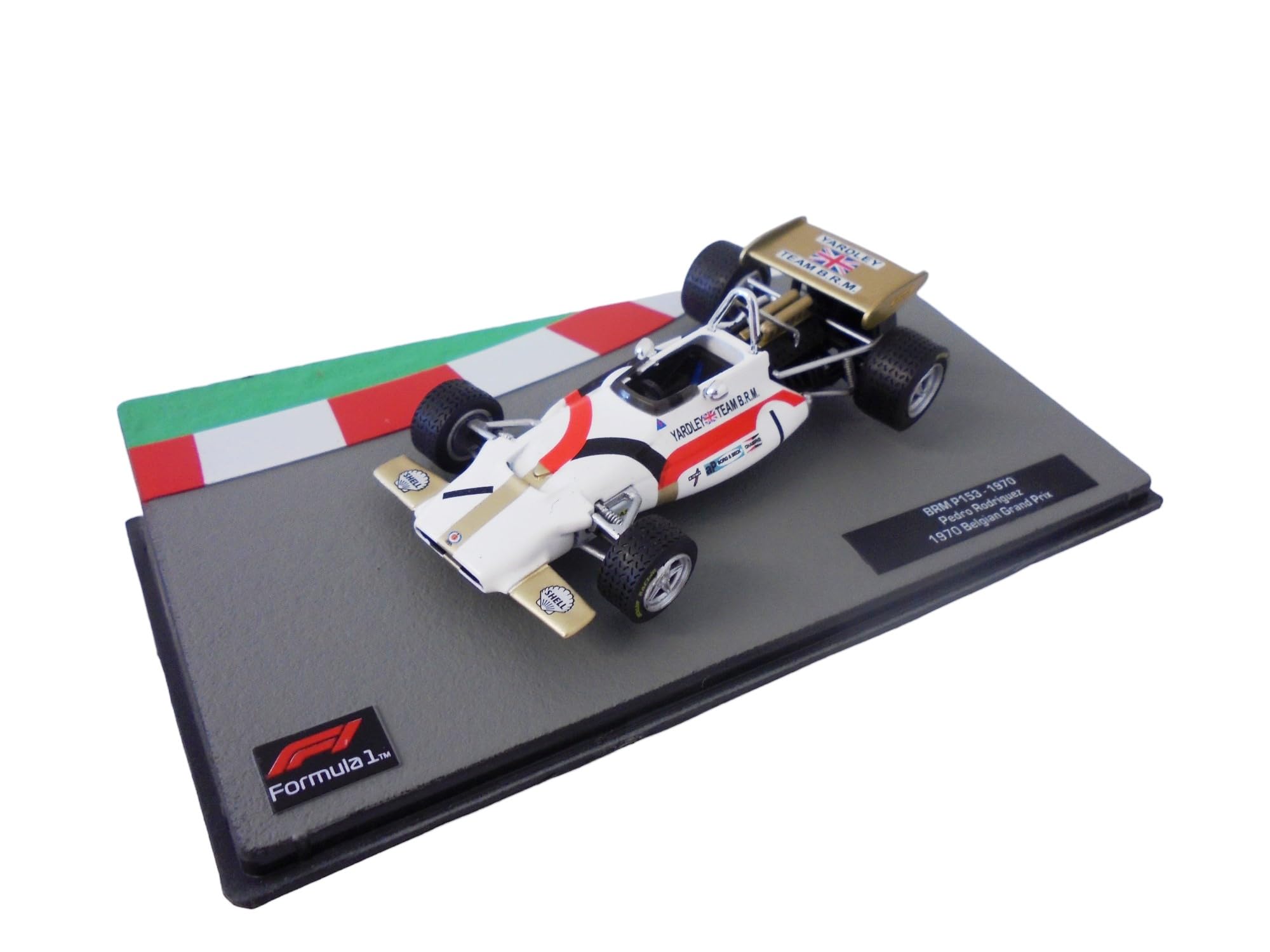 OPO 10 - Formula 1 1/43 miniature car compatible with BRM P153 Pedro Rodriguez 1970 - FD027