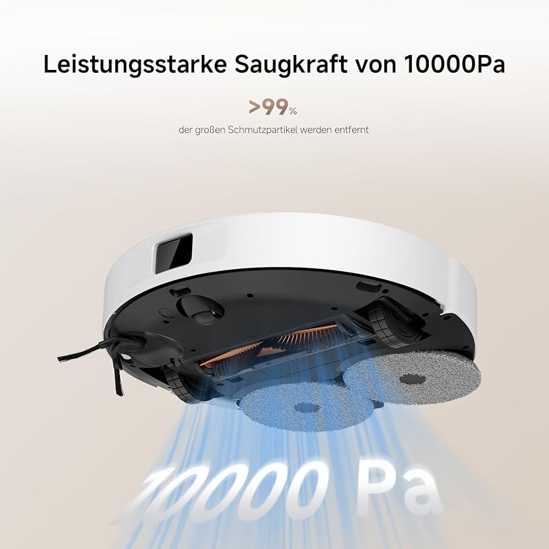 H50 Saugroboter mit Wischfunktion, 10.000 Pa, Wischpad-Anhebung