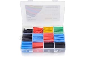 560PCS Heat Shrink Tubing 2:1,Electrical Wire Cable Wrap Assortment Electric Insulation Heat Shrink Tube Kit with Box