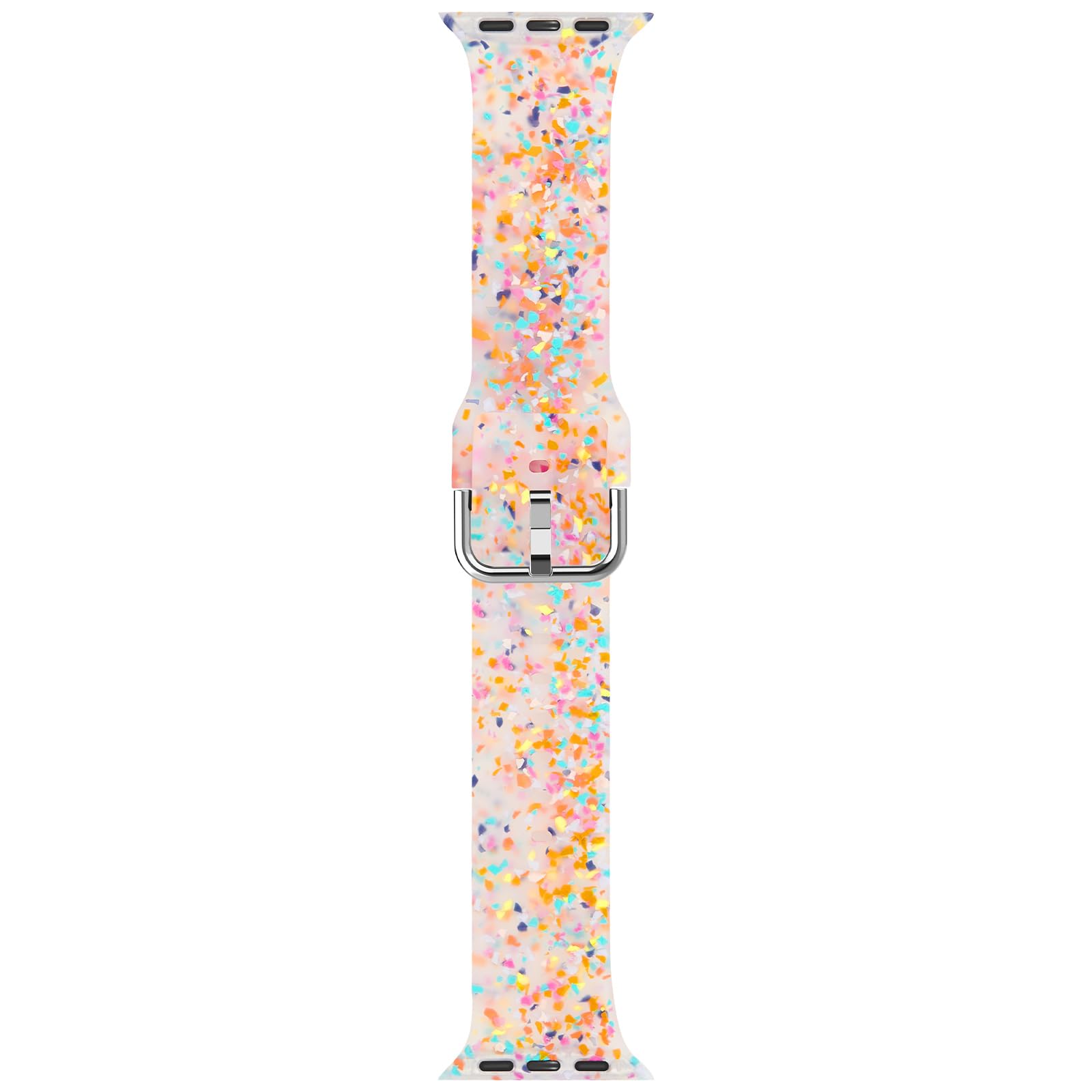 Sport Band Compatible with Apple Watch Bands 49mm 46mm 45mm 44mm 42mm 41mm 40mm 38mm, Soft Silicone Replacement Strap with Classic Clasp for iWatch Series 11 10 9 8 7 6 5 4 3 2 1 SE Ultra Women Men