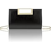 Gets Clutch Purses for Women PU Leather Evening Handbag for Formal Wedding Party Clutches Small Crossbody Bag with Chain