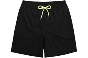 SNOW DREAMS Boys Swim Trunks Quick Dry Swim Shorts Lightweight Bathing Suits with Pocket