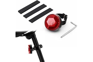 WJccsee Hidden Bike Tracker Mount with Reflector, Anti-Theft Bicycle Seatpost Mount with Reflector, Waterproof Airtag Holder 