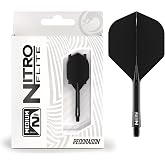 RED DRAGON Nitro Flite &ndash; Integrated Dart Flights and Stems &ndash; All-in-One Darts Flights &amp; Stem System &ndash; No.2 &amp; Kite Shape &ndash; Short, Intermediate &amp; Medium &ndash; Suitable for Steel &amp; Soft Tip Darts