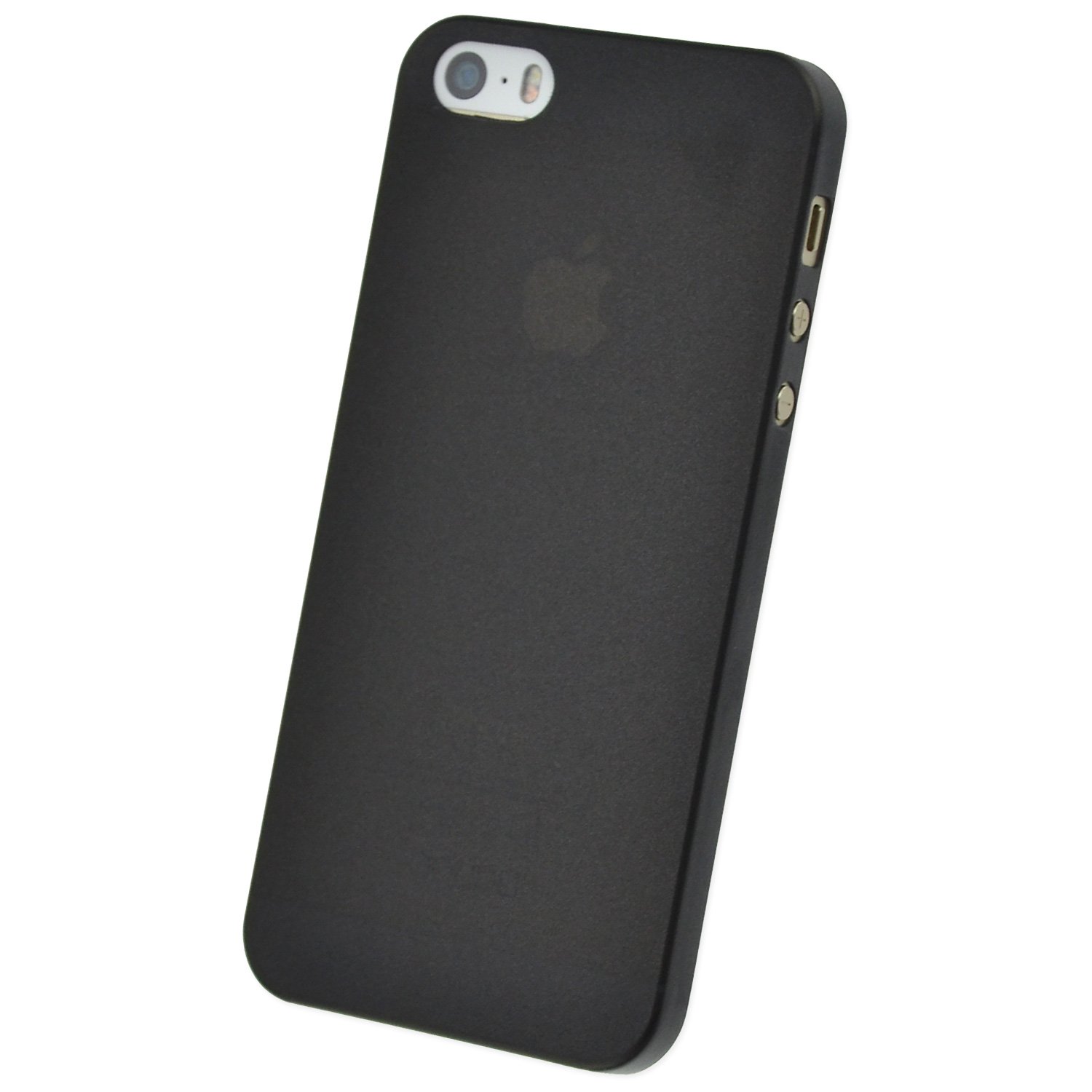 doupi UltraSlim Cover for iPhone 5 5S SE, Fine Mat Feather Light Bumper Protector Sleeve Skin Case, Black